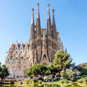 Sagrada Familia de Barcelona Gaudi Objetos con Vidrio