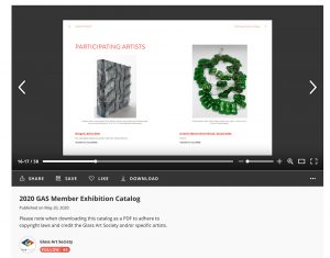 2020 GAS Member Exhibition Catalog
