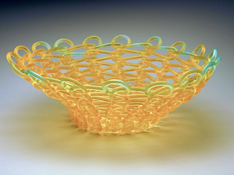 Carol Milne Glass Artist Knitted Glass Objetos con Vidrio