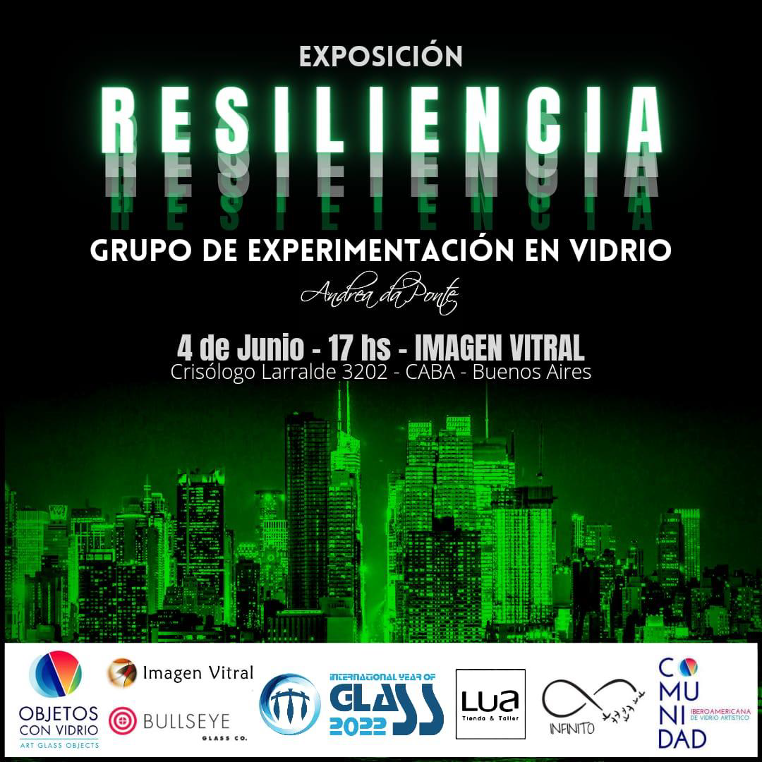 Exposición Resiliencia grupo de Experimentación en vidrio artístico