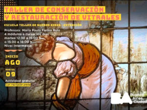Taller de conservación y restauración de vitrales por María Paula Farina Ruiz