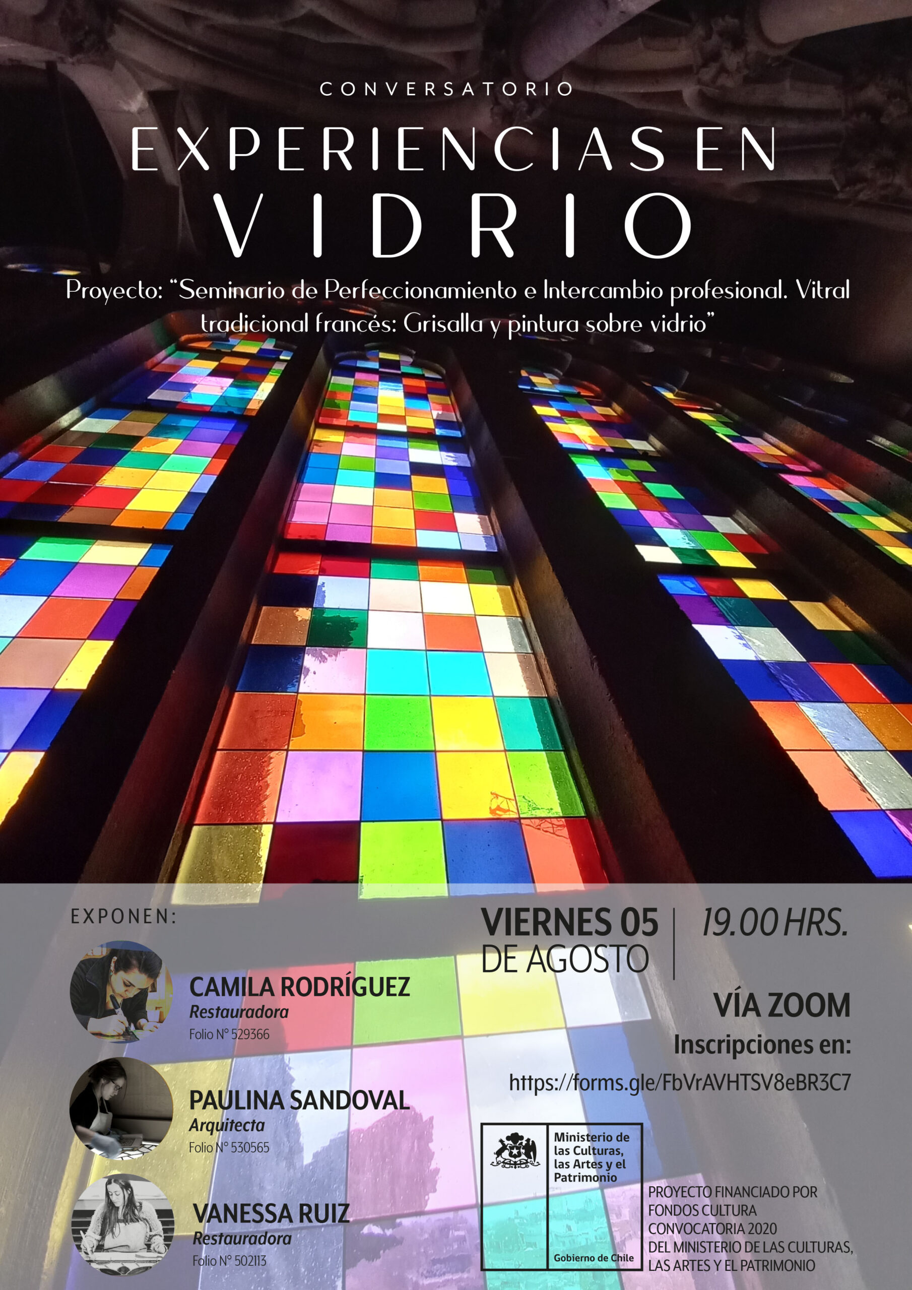 Conversatorio "Experiencias en Vidrio" desde Chile