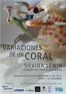 Silvina Lewin Variaciones de un coral Expo en Espacio Lacroze