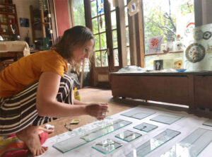 Magdalena Díaz Arte en Vidrio Uruguay Glass Artist Open Studio Objetos con Vidrio