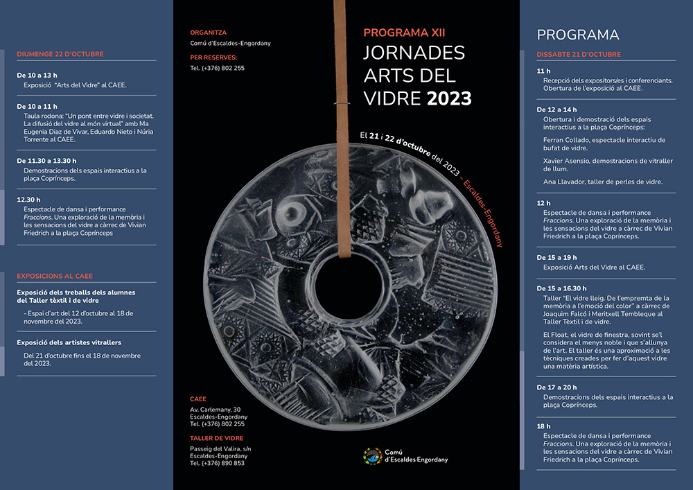 Jornades Arts del Vidre 2023 Andorra