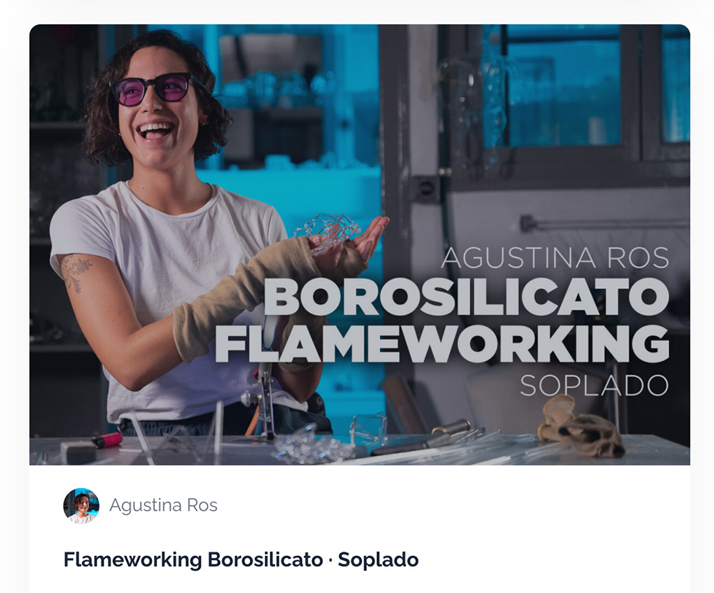 Escuela de Vidrio Online Clases Workshops