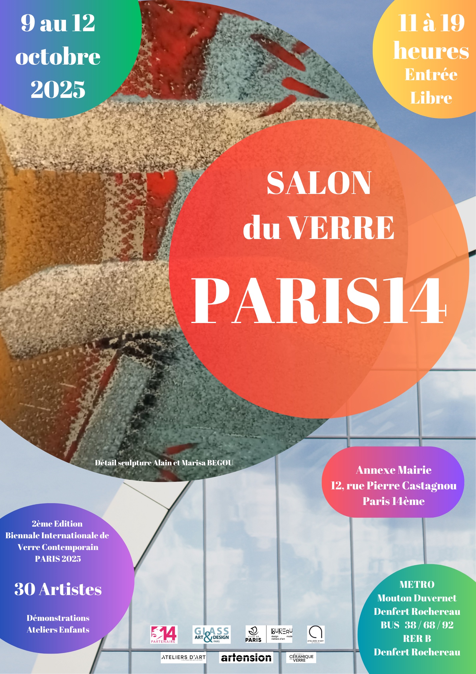 Salon du Verre Contemporain Paris14 Glass Art & Design Paris Objetos con Vidrio