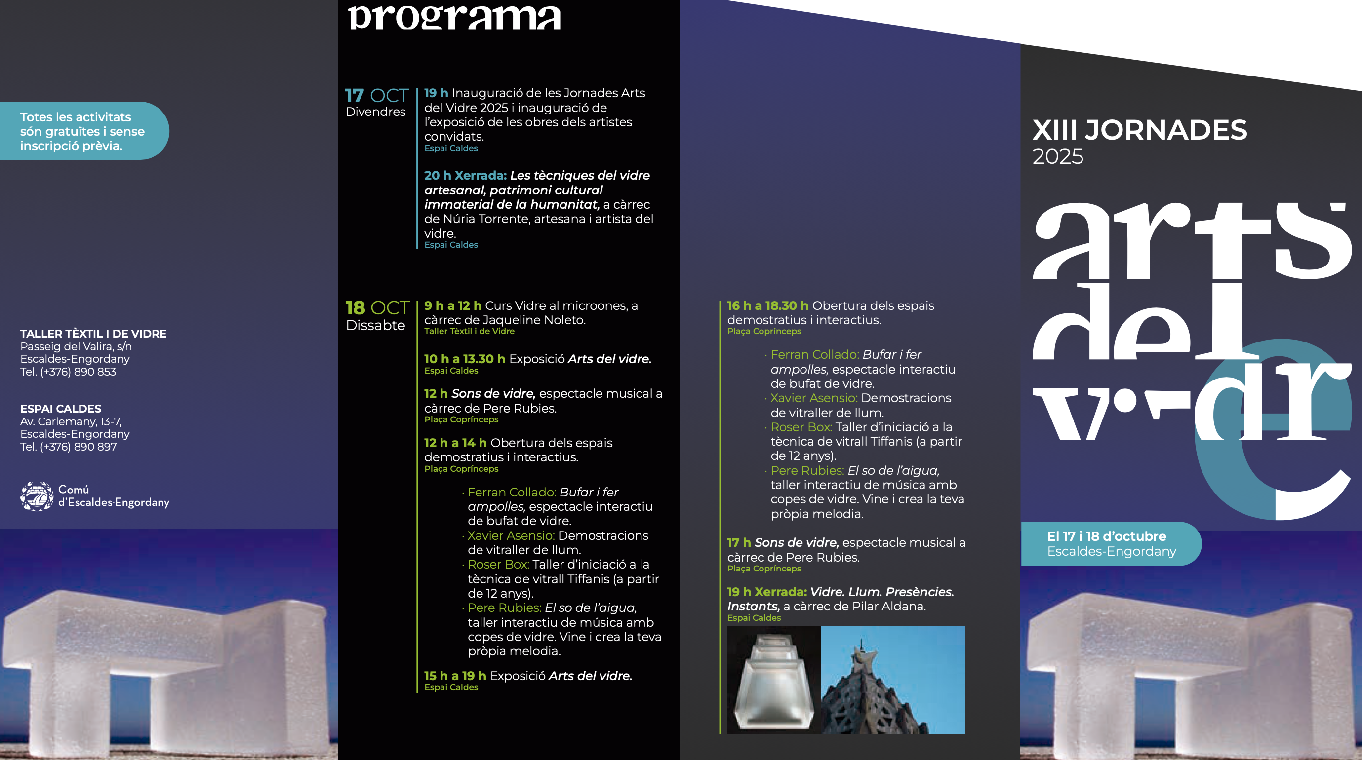 XIII Jornades Arts del Vidre 2025 – Escaldes-Engordany