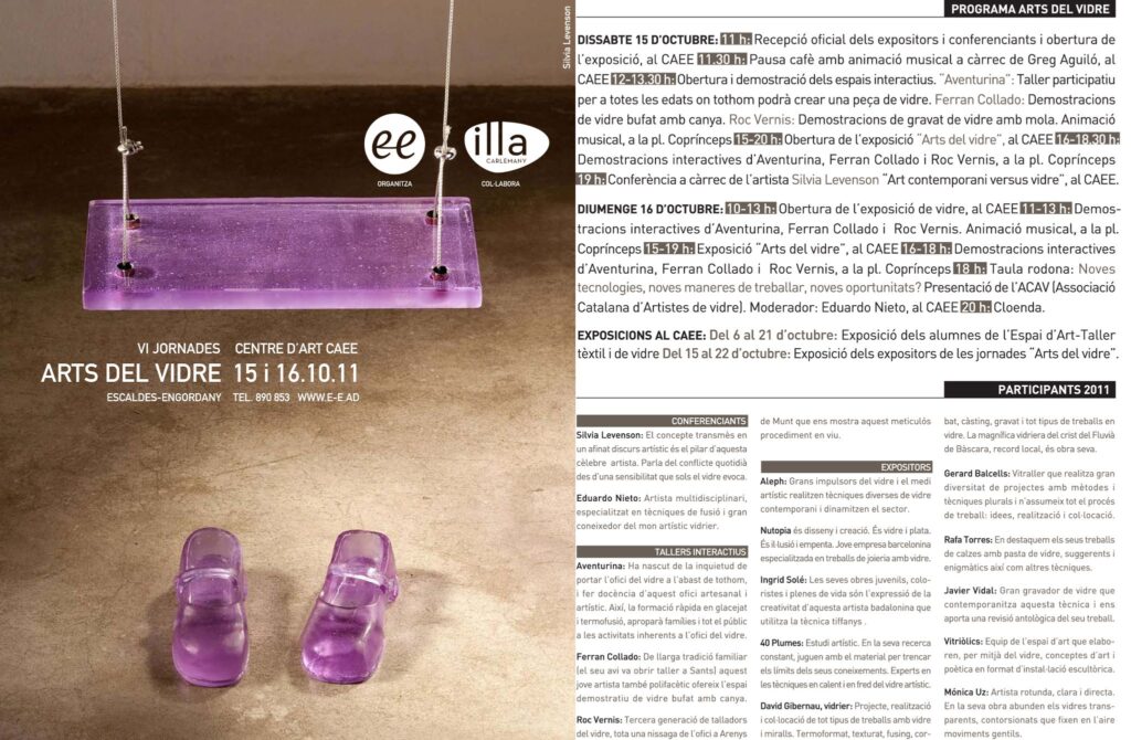 Jornades Artes del Vidre Andorra Escaldes Engordany