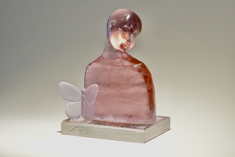 Gladys Sevillano Glass Artist Casting glass Artista en vidrio Escultura