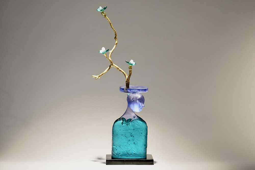 Gladys Sevillano Glass Artist Casting glass Artista en vidrio Escultura
