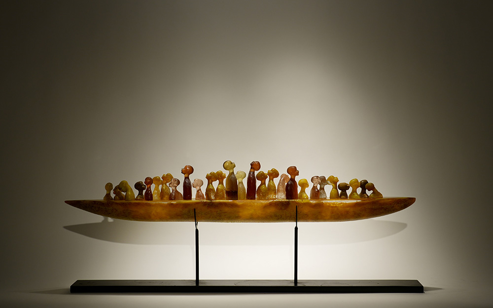 Gladys Sevillano Glass Artist Casting glass Artista en vidrio Escultura