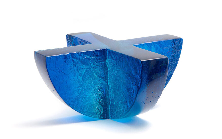 Di Tocker Glass Glass Artist Casting glass Escultura en Vidrio