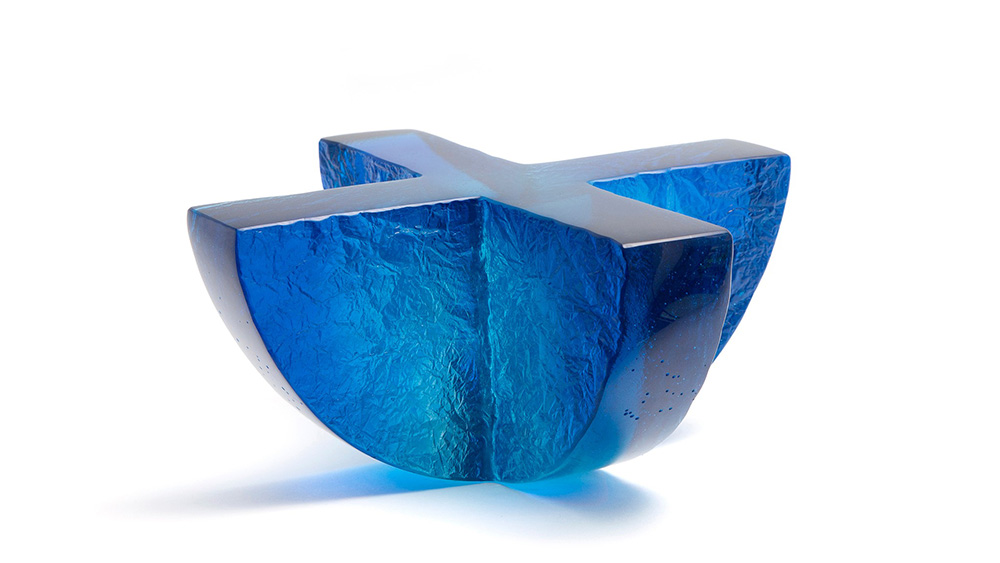 Di Tocker Glass Glass Artist Casting glass Escultura en Vidrio