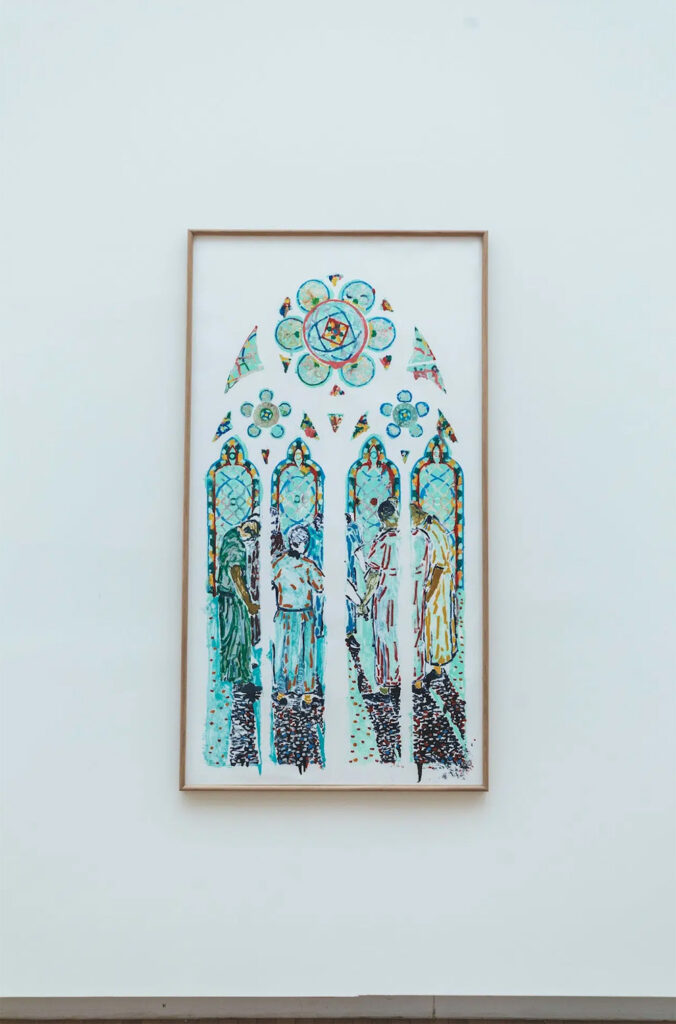 Vidrieras contemporáneas de Notre-Dame de París en el marco del debate sobre la restauración patrimonial tras el incendio y la intervención de la artista Claire Tabouret. (Foto: © Caleb Marshall, 2025)