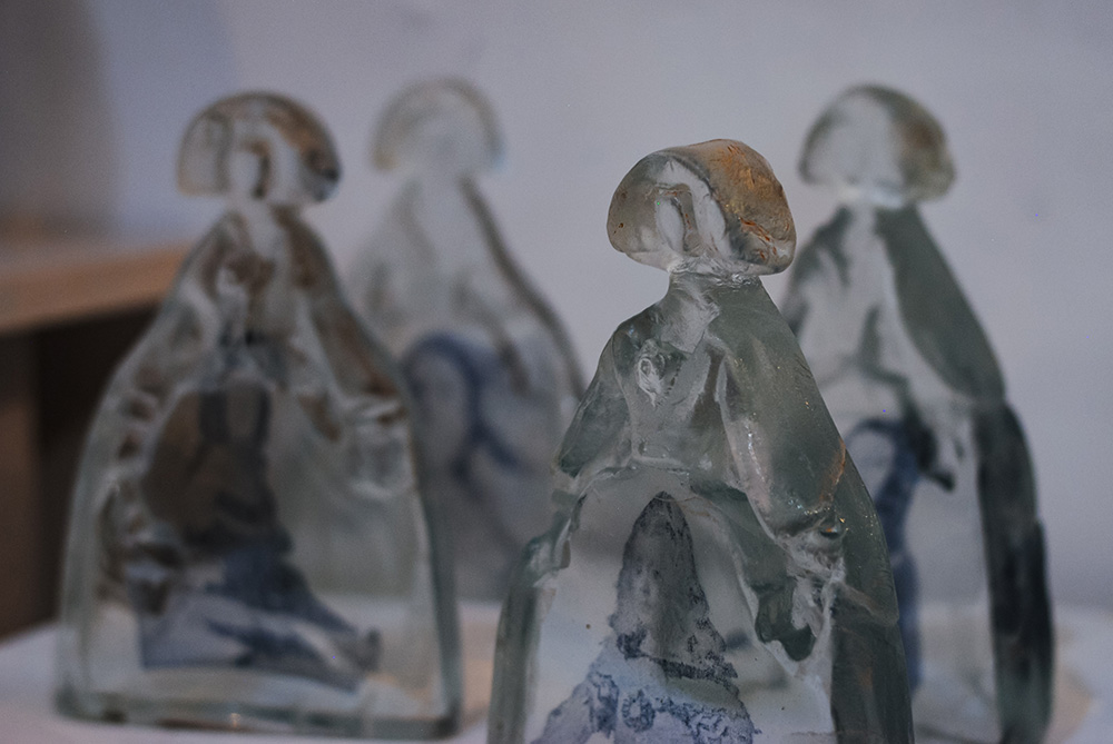 Expo Realidad Abstracta Andrea da Ponte Grupo de experimentación en vidrio Escultura en vidrio Glass art