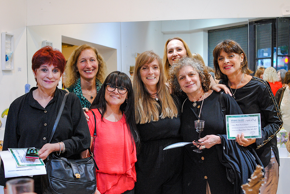 Expo Realidad Abstracta Andrea da Ponte Grupo de experimentación en vidrio Escultura en vidrio Glass art