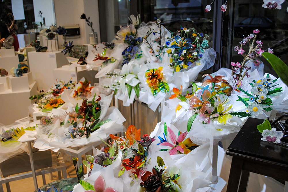 Expo Realidad Abstracta Andrea da Ponte Grupo de experimentación en vidrio Escultura en vidrio Glass art