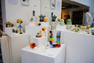 Expo Realidad Abstracta Andrea da Ponte Grupo de experimentación en vidrio Escultura en vidrio Glass art