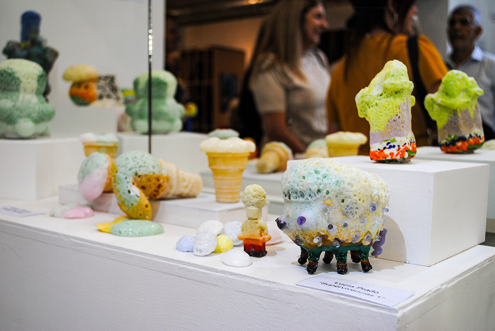 Expo Realidad Abstracta Andrea da Ponte Grupo de experimentación en vidrio Escultura en vidrio Glass art