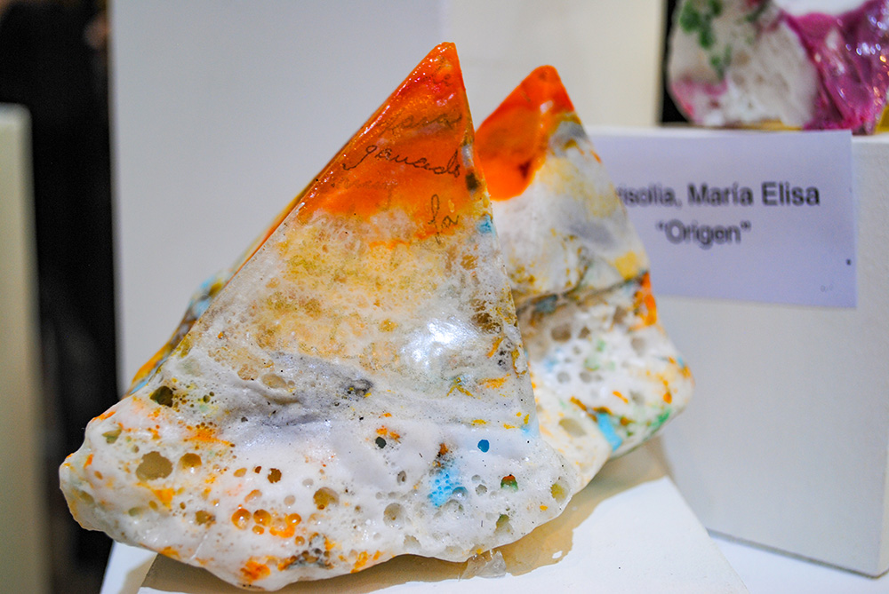 Expo Realidad Abstracta Andrea da Ponte Grupo de experimentación en vidrio Escultura en vidrio Glass art