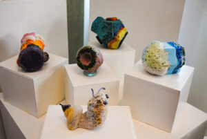 Expo Realidad Abstracta Andrea da Ponte Grupo de experimentación en vidrio Escultura en vidrio Glass art