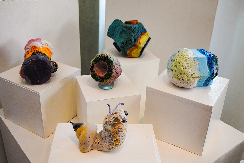 Expo Realidad Abstracta Andrea da Ponte Grupo de experimentación en vidrio Escultura en vidrio Glass art