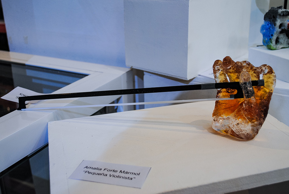 Expo Realidad Abstracta Andrea da Ponte Grupo de experimentación en vidrio Escultura en vidrio Glass art