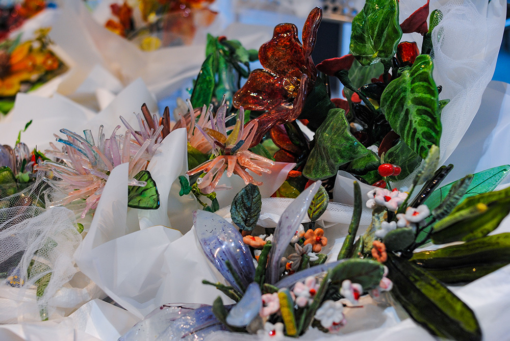 Expo Realidad Abstracta Andrea da Ponte Grupo de experimentación en vidrio Escultura en vidrio Glass art