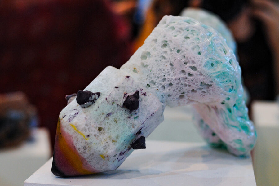 Expo Realidad Abstracta Andrea da Ponte Grupo de experimentación en vidrio Escultura en vidrio Glass art