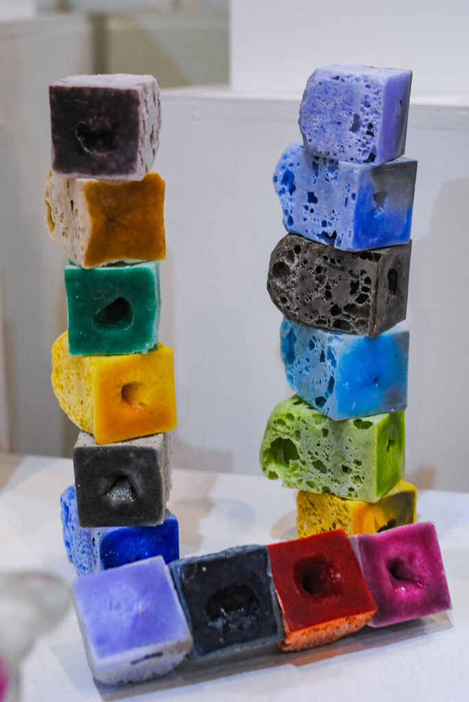 Expo Realidad Abstracta Andrea da Ponte Grupo de experimentación en vidrio Escultura en vidrio Glass art