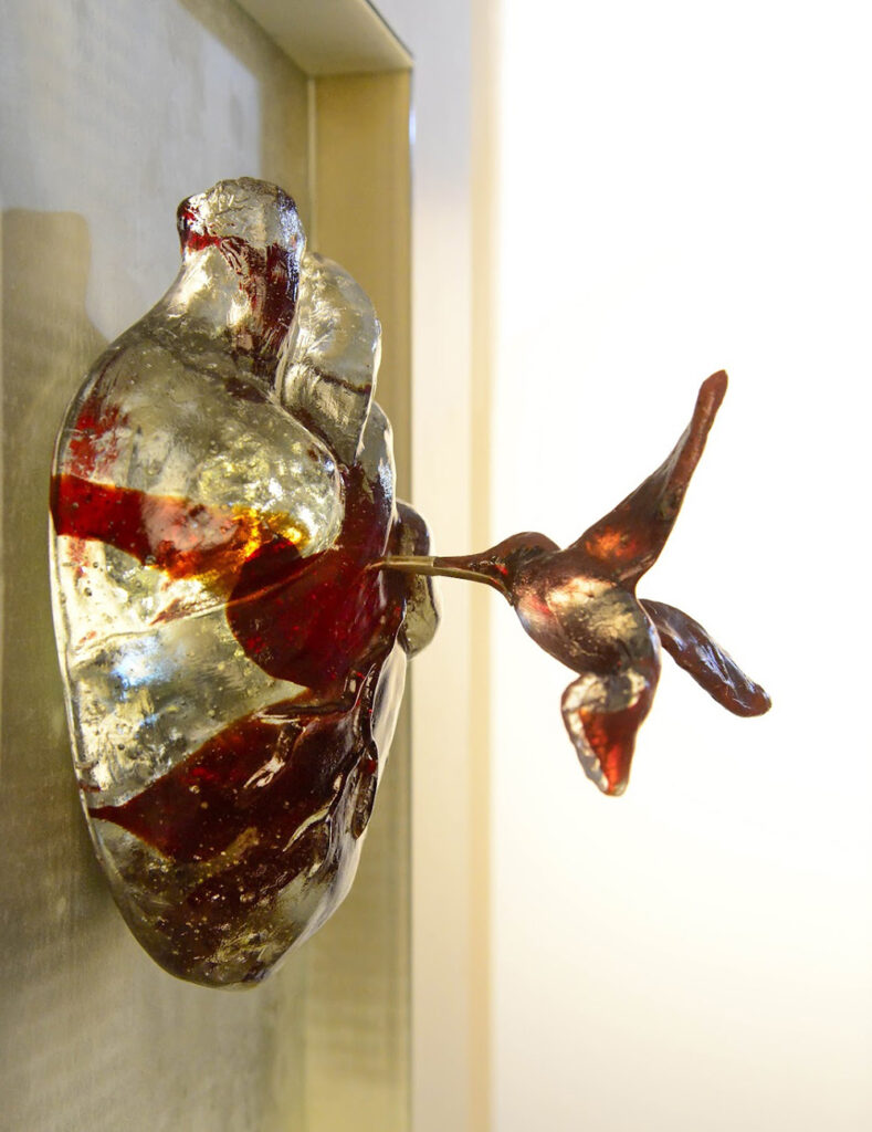 Punto de fuga Cero 1 Anatomía de lo Inesperado, de Marisa Berrone: cinco estudios sobre la materia emocional Rosario, Santa Fé Arte en Vidrio Corazón de vidrio