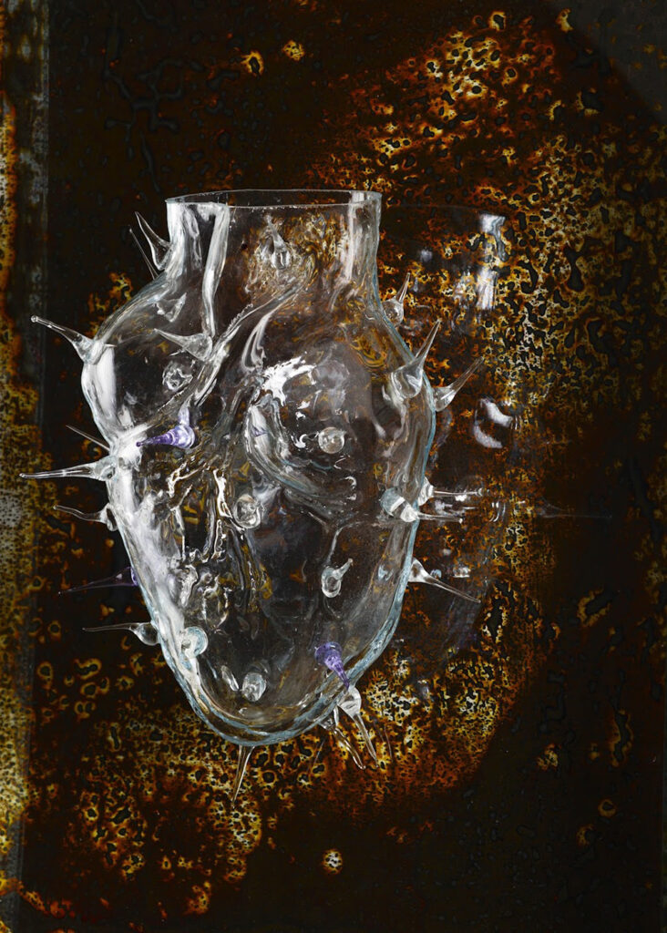 Sagrado 1 Anatomía de lo Inesperado, de Marisa Berrone: cinco estudios sobre la materia emocional Rosario, Santa Fé Arte en Vidrio Corazón de vidrio