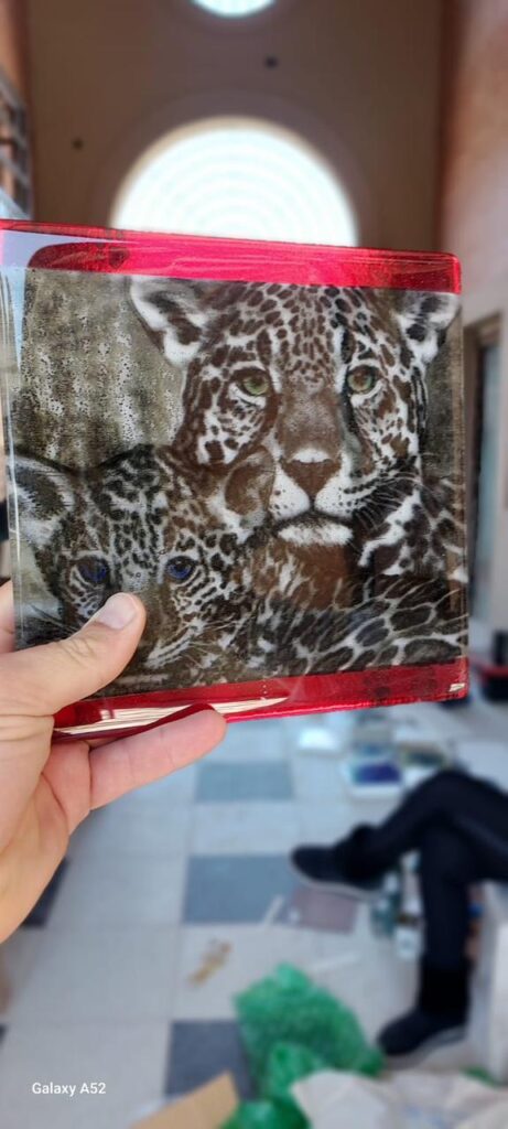 Placa de Artistas en Vidrio Glass Art Corrientes, Argentina