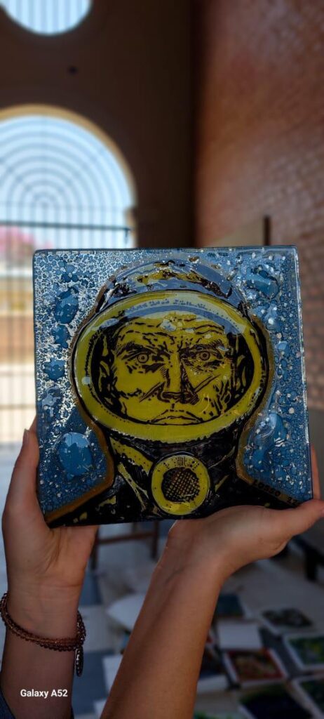 Placa de Artistas en Vidrio Glass Art Corrientes, Argentina