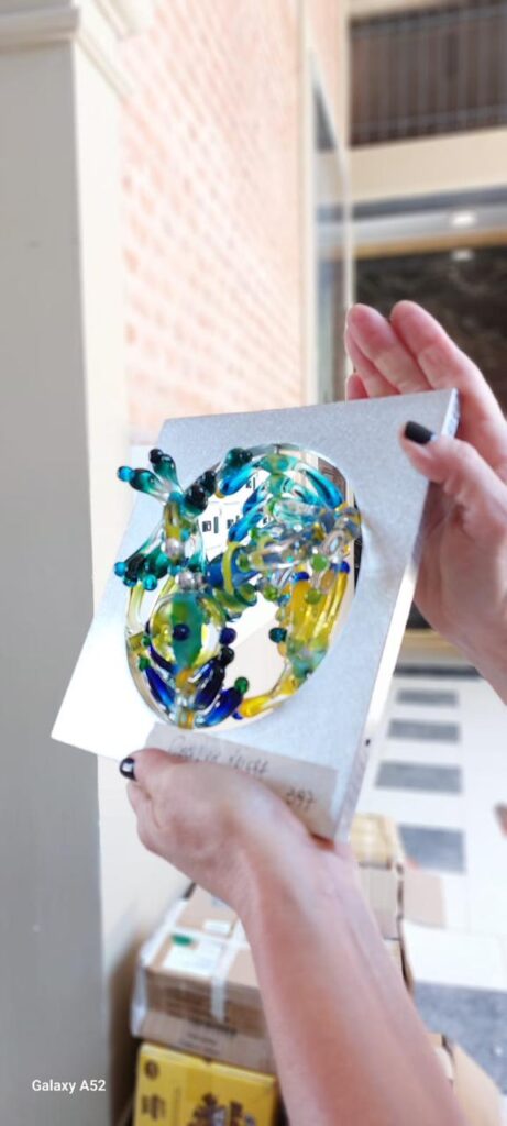 Placa de Artistas en Vidrio Glass Art Corrientes, Argentina