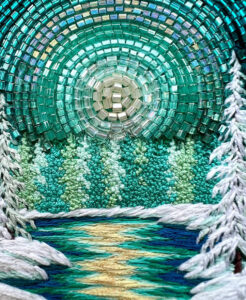 Zmeksa Ksenia Zimenko embroidery / brooch / handmade Bead Embroidery Bordado con cuentas de vidrio