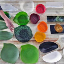 GLASS Artist Open Studio Barcelona Luesma & Vega Vajilla de vidrio de diseño