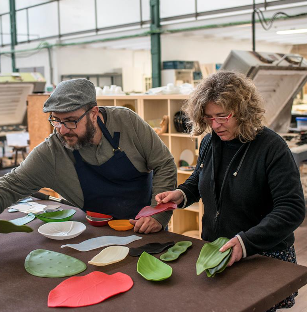 GLASS Artist Open Studio Barcelona Luesma & Vega Vajilla de vidrio de diseño