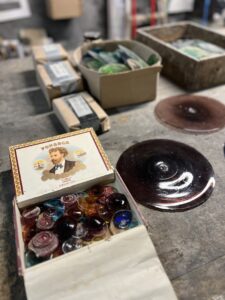 Jorge Aragone GLASS Artist Open Studio Barcelona Vitrales
