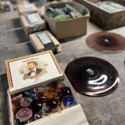 Jorge Aragone GLASS Artist Open Studio Barcelona Vitrales