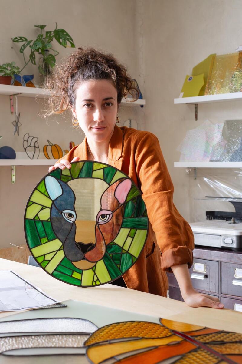 GLASS Artist Open Studio Barcelona Vitrales Nat Dametto