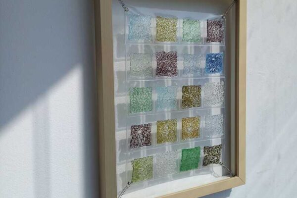 GLASS Artist Open Studio Barcelona vidrio molido Fina Balp