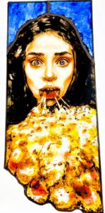 GLASS Artist Open Studio Barcelona Vitrales Maribel Navarro Grisalla