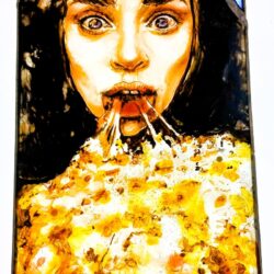 GLASS Artist Open Studio Barcelona Vitrales Maribel Navarro Grisalla