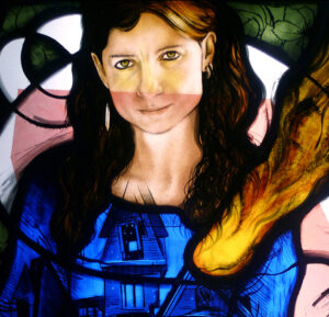 GLASS Artist Open Studio Barcelona Sofía Villamarin grisalla Objetos con Vidrio