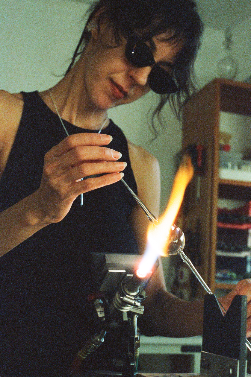 GLASS Artist Open Studio Buenos Aires Vidrio artístico falmework joyería en vidrio Urana Vidrio