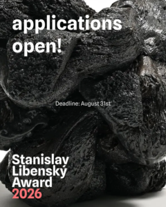 obra de vidrio contemporáneo en exposición Stanislav Libenský Award Praga escultura en vidrio arte contemporáneo exposición internacional en Praga detalle de pieza artística en vidrio contemporáneo luz y transparencia exposición de arte en vidrio en el Clam Gallas Palace Praga artistas emergentes del vidrio exhibición internacional Stanislav Libenský Award