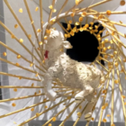 Andrea Mastrovito, Agnus Dei, Sagrada Família, vidrio artístico, arte en vidrio, Gaudí, Torre de Jesucristo, escultura de vidrio, Studio Reduzzi, arte sacro contemporáneo, luz y arquitectura, vidrio contemporáneo, Barcelona.