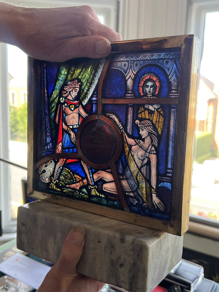 stained glass Irish stained glass Dublin stained glass glass art stained glass artists glass heritage stained glass tour Ireland art tour Harry Clarke George Walsh contemporary stained glass glass studios Ireland GLASS Tour